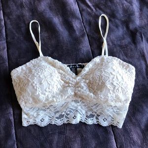 Cream Lace Bralette